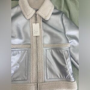 💕NEW💕 Silver Metallic Jacket